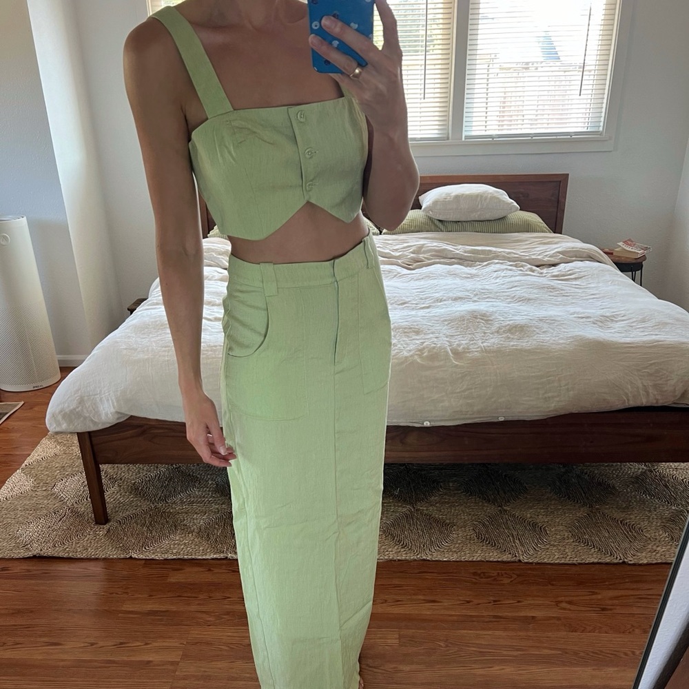 Amanda Uprichard Royston Crop Top and Masters Skirt